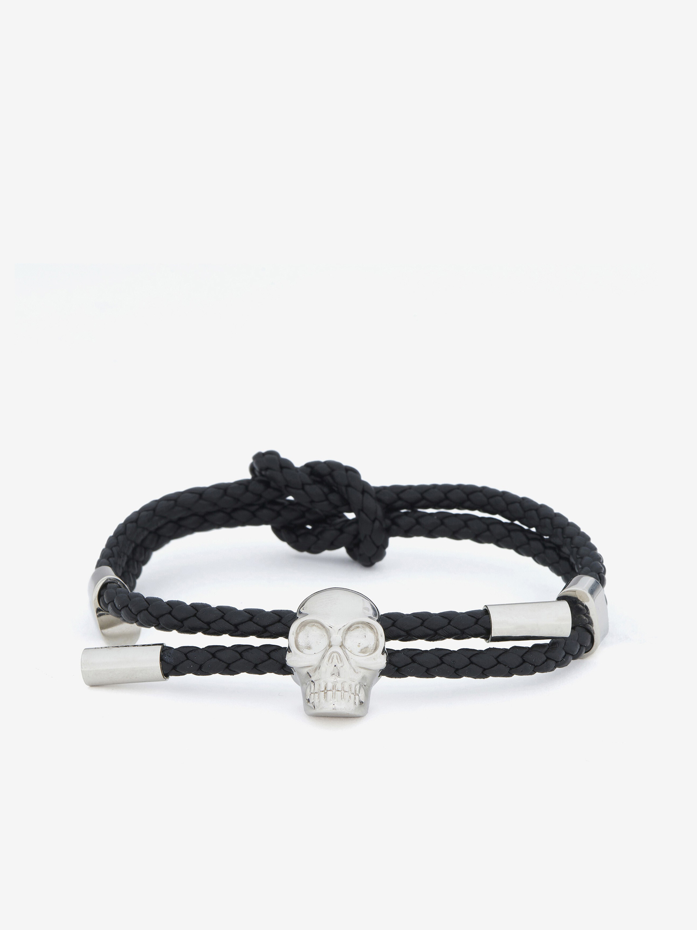 Skull皮革手链 in 80% 牛皮革, 20% 黄铜 | Alexander McQueen - image 4