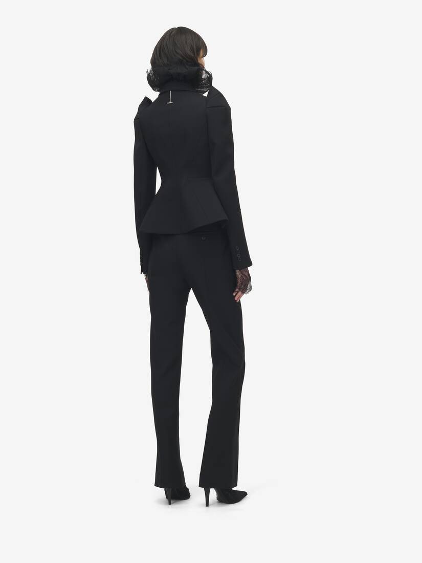 Shoulder Double-breasted Jacket