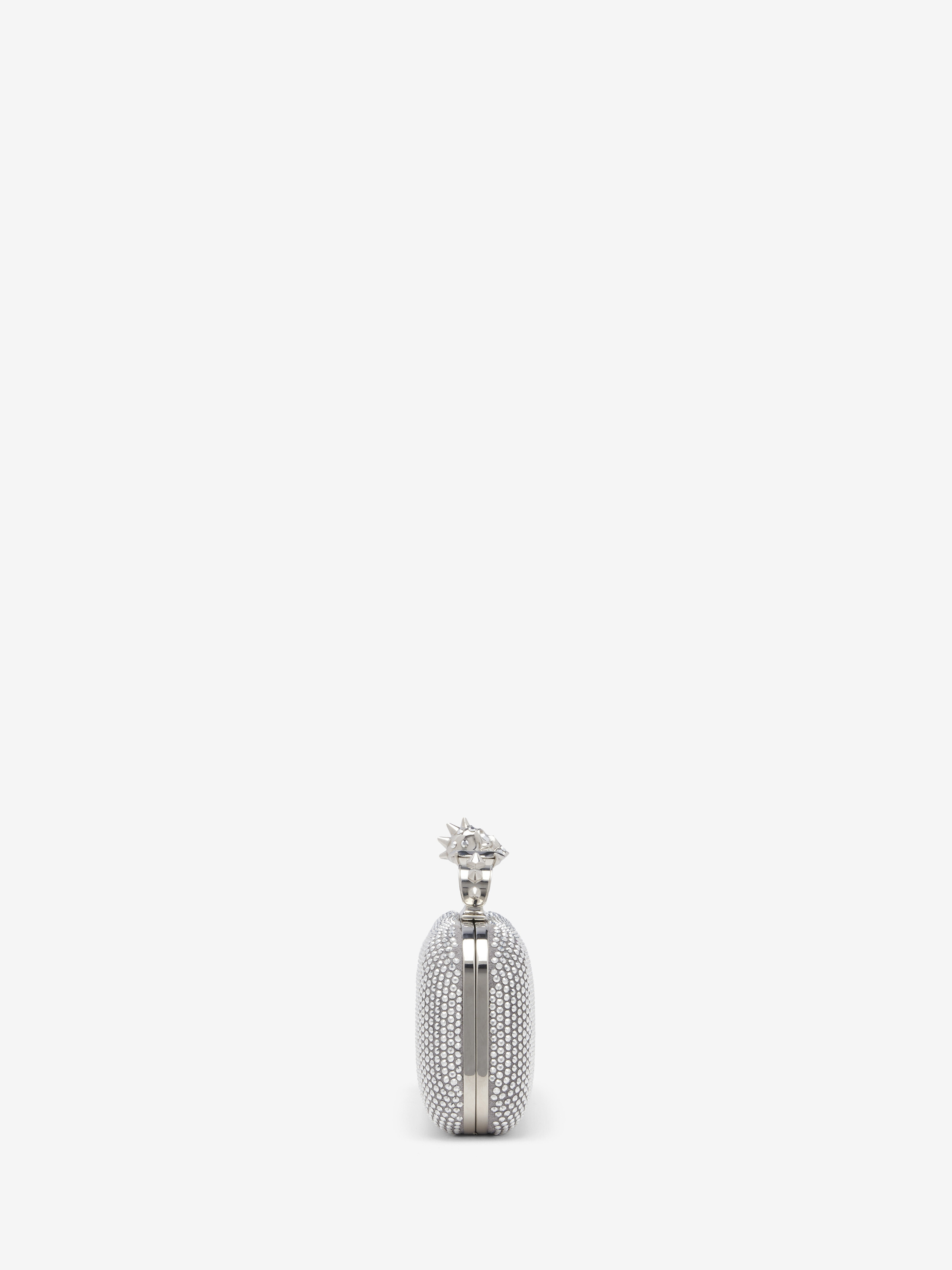 Longue minaudière Knuckle pour Femme en Finition couleur argent in Cuir de veau | Alexander McQueen - image 3