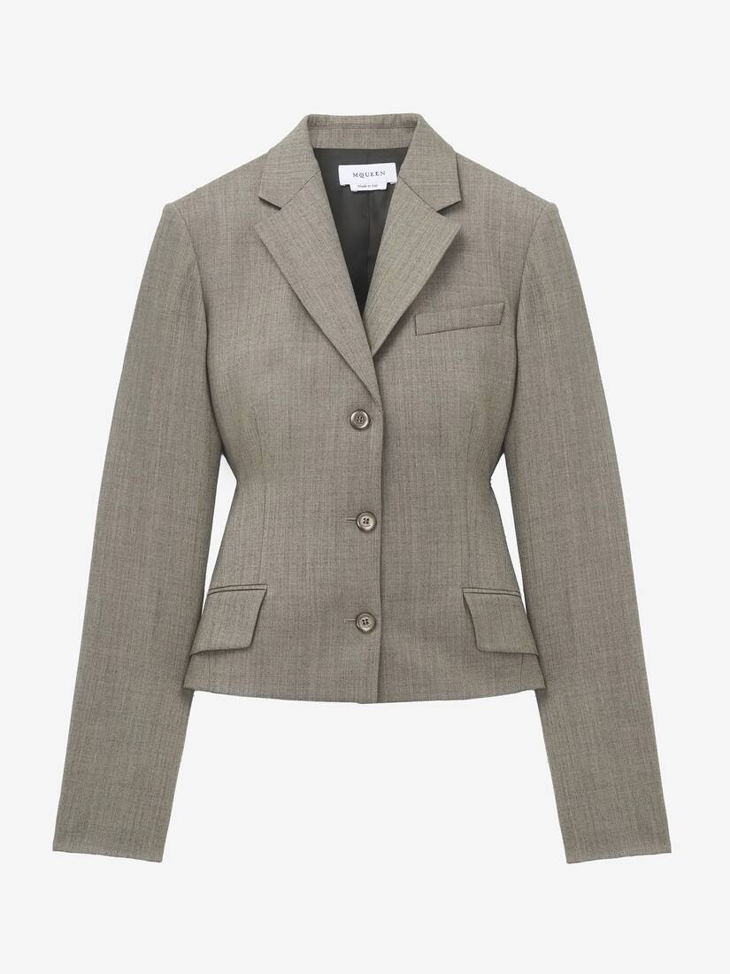 Peplum Single-breasted Jacket | Alexander McQueen - image 1