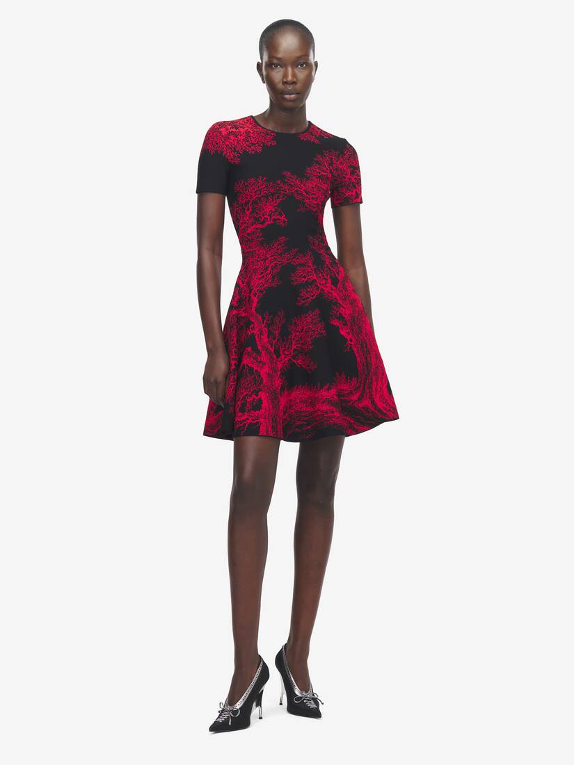 Miniabito ‘Tree Of Life’ in Jacquard  | Alexander McQueen - image 2