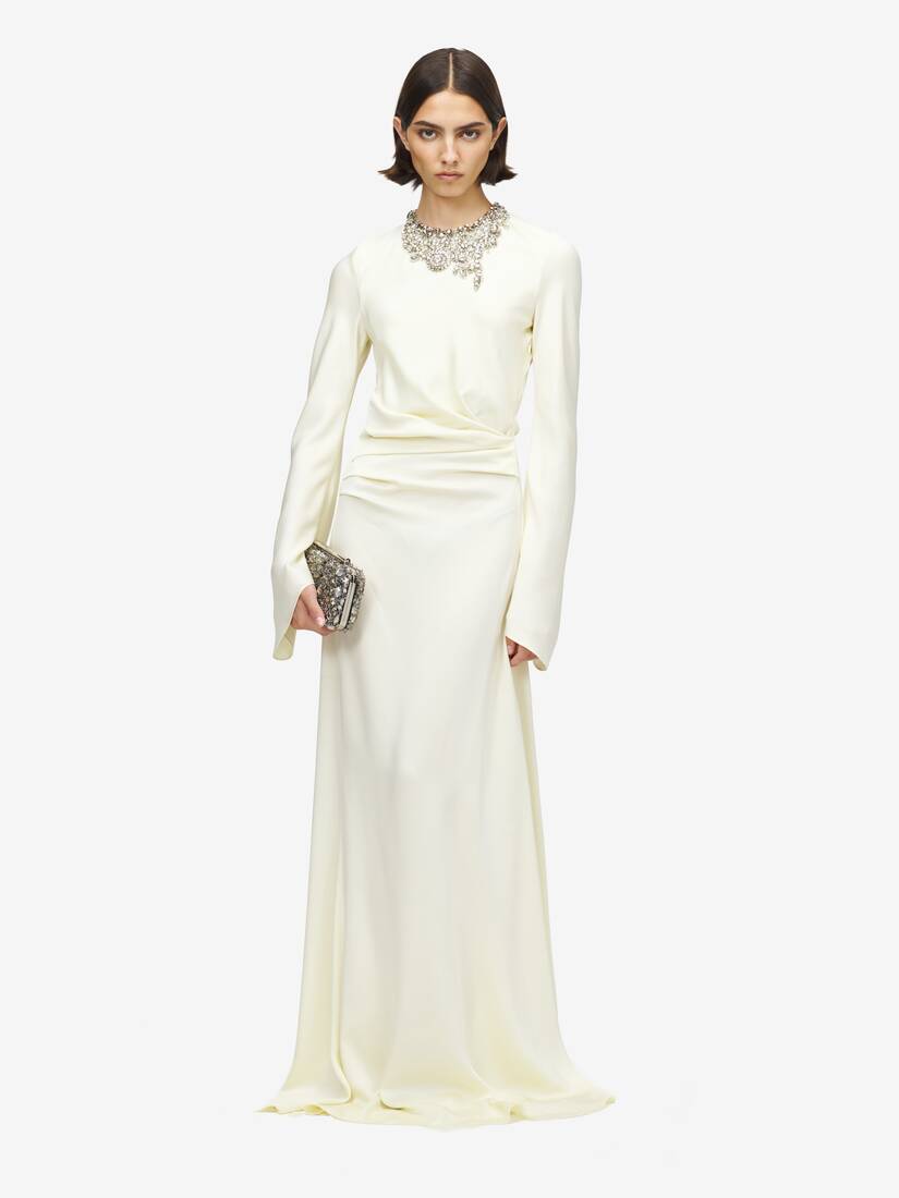 珠宝刺绣晚宴连衣裙 | Alexander McQueen - image 3