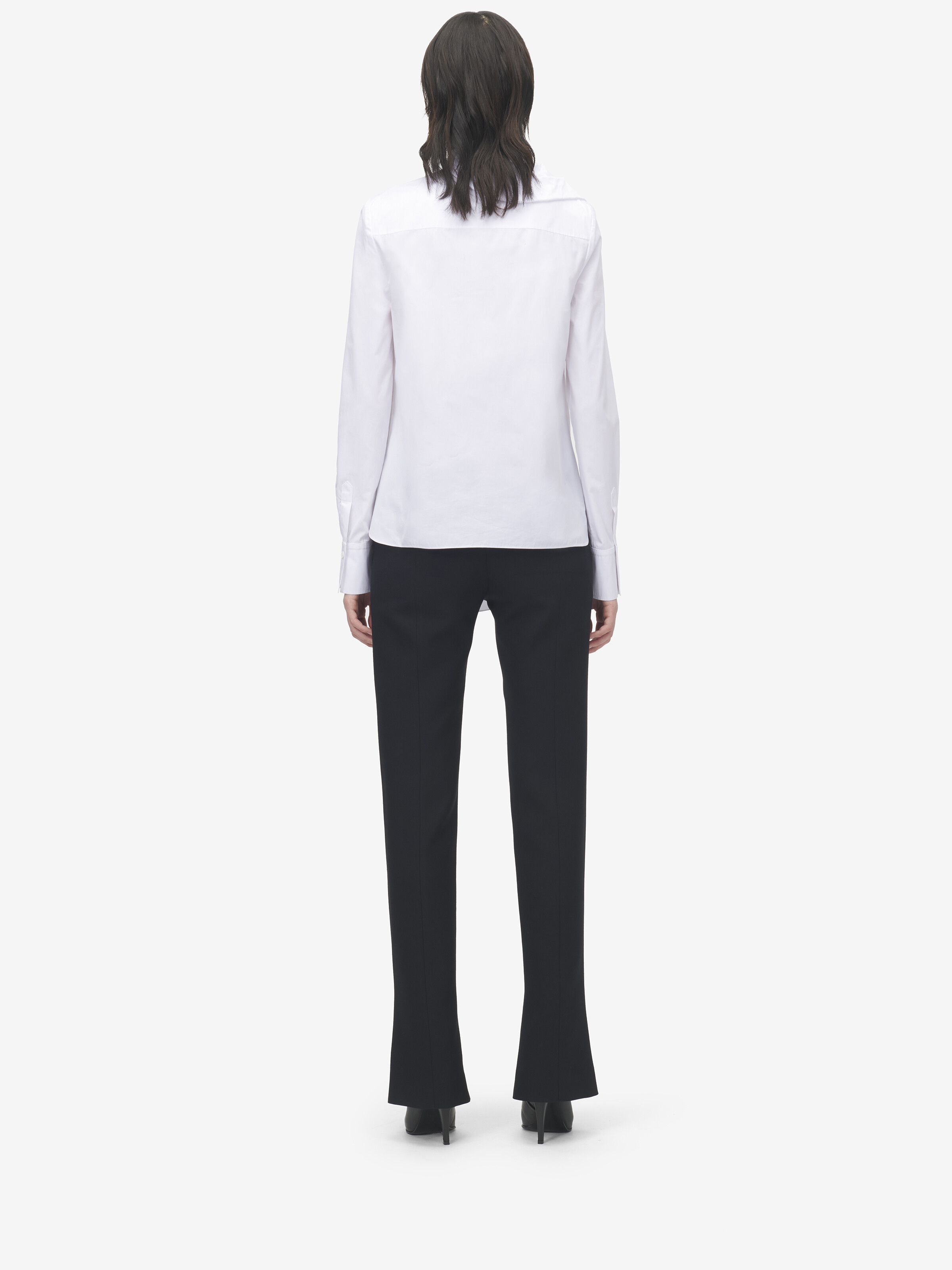 Ruffled Cotton Shirt