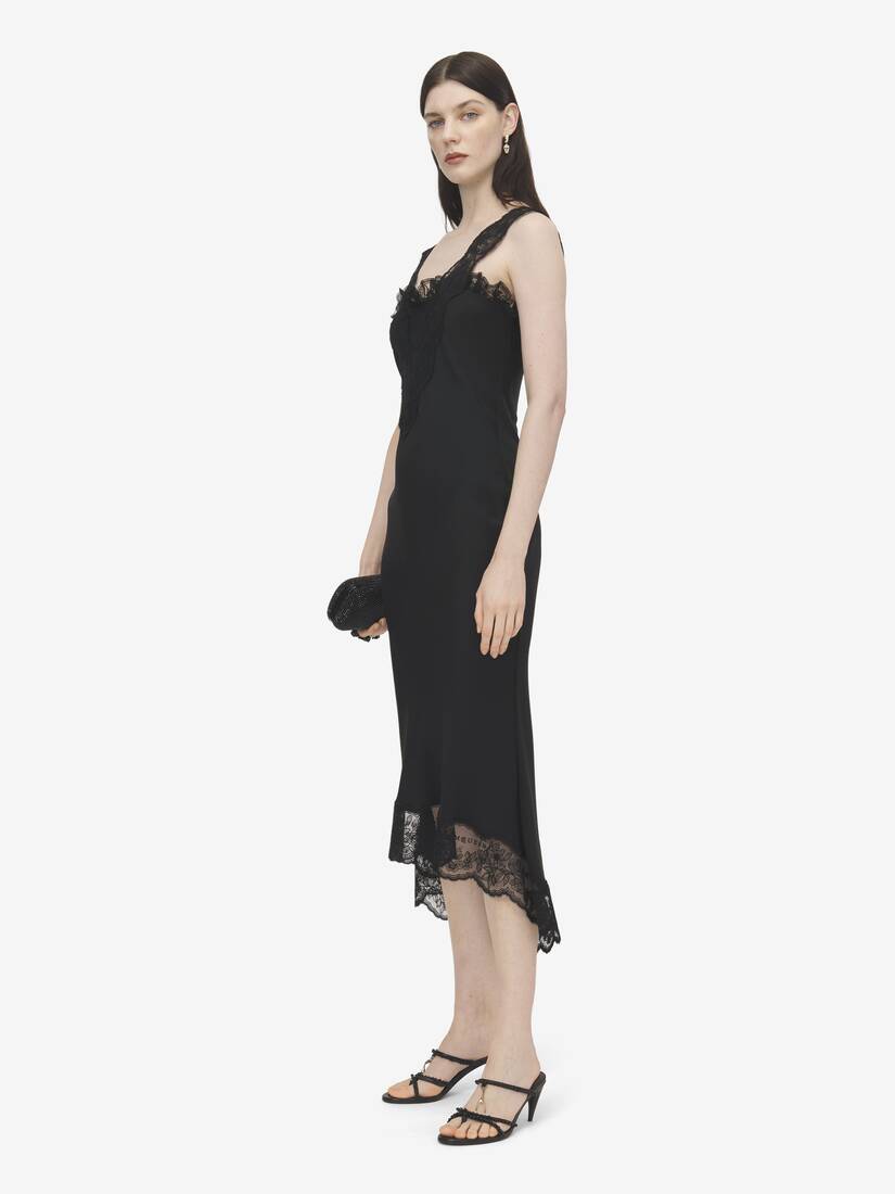 Midikleid mit Spitzeneinsatz | Alexander McQueen - image 3