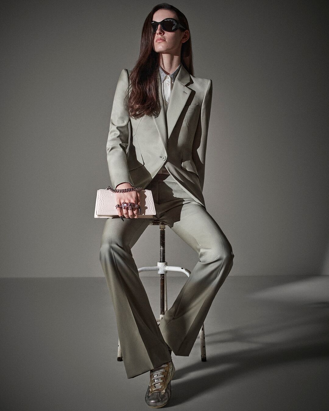 McQueen Pistachio tailoring