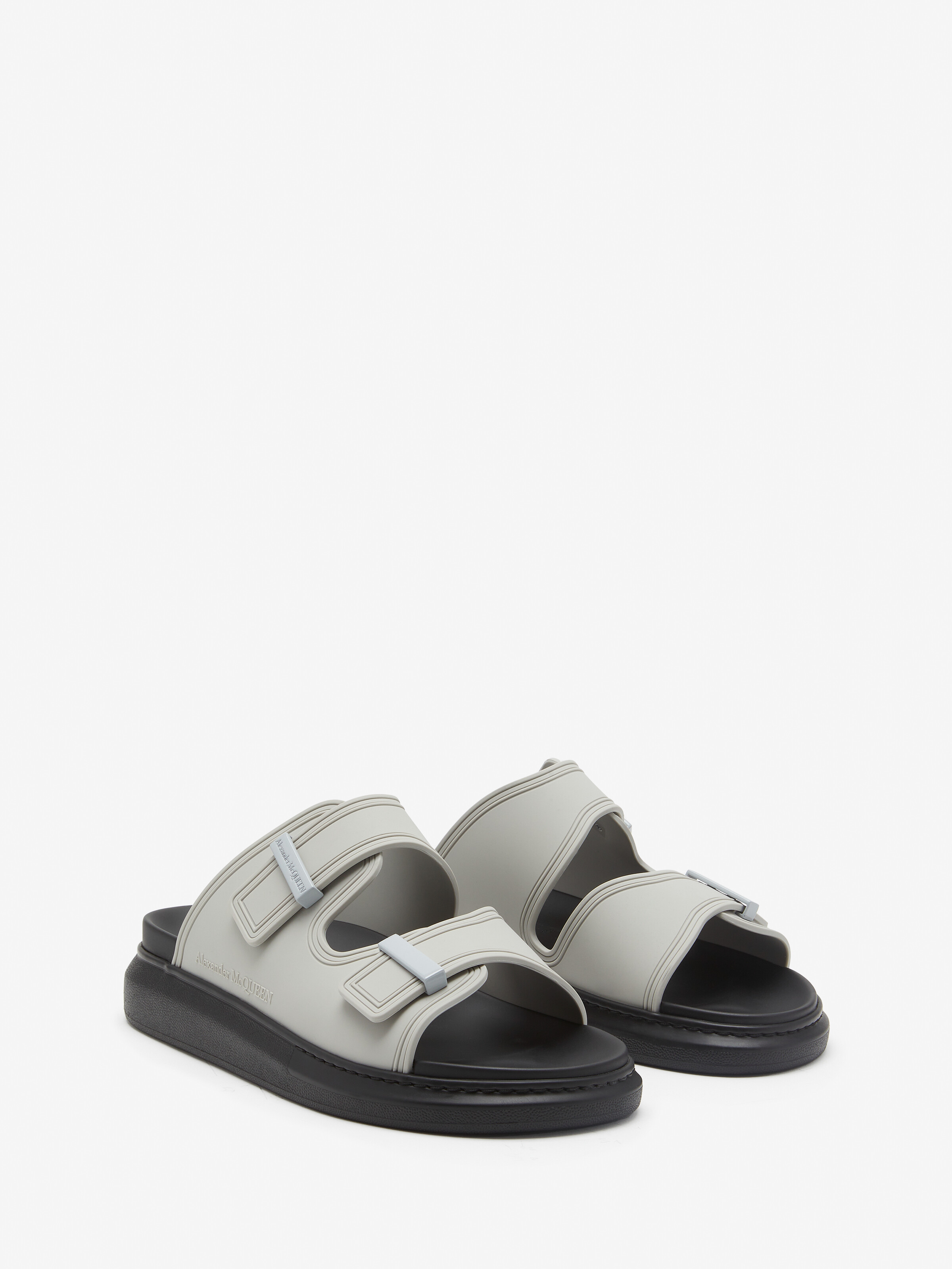 Sandales Hybrid pour Homme en Gris cendré in 52% Coton, 24% Mohair, 24% Laine | Alexander McQueen - image 2