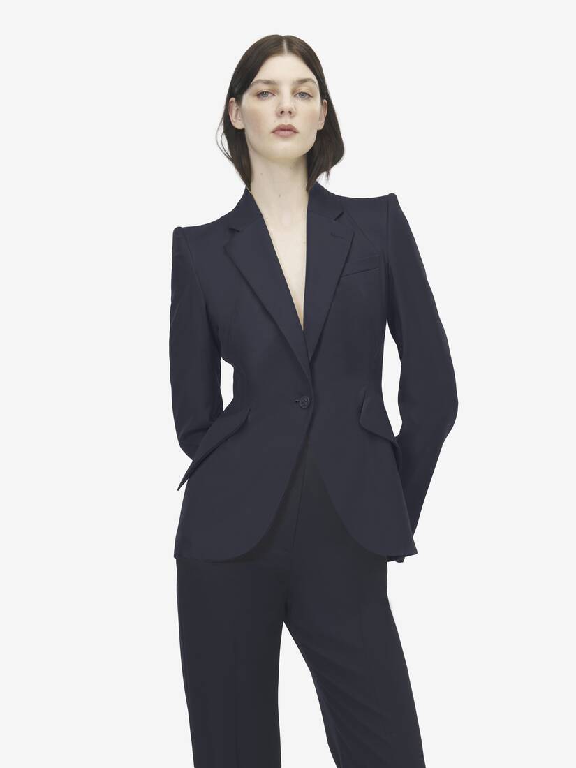 羊毛单排扣夹克 | Alexander McQueen - image 5