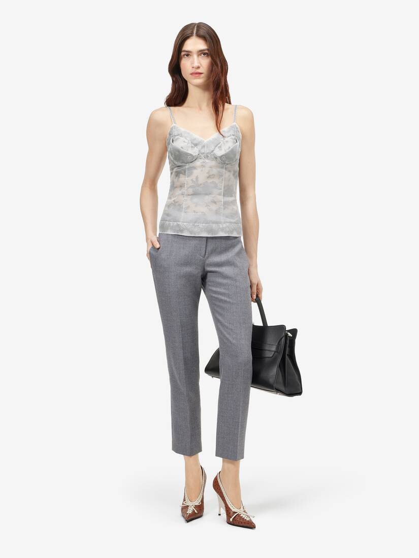 Floral Lace Organza Top | Alexander McQueen - image 2