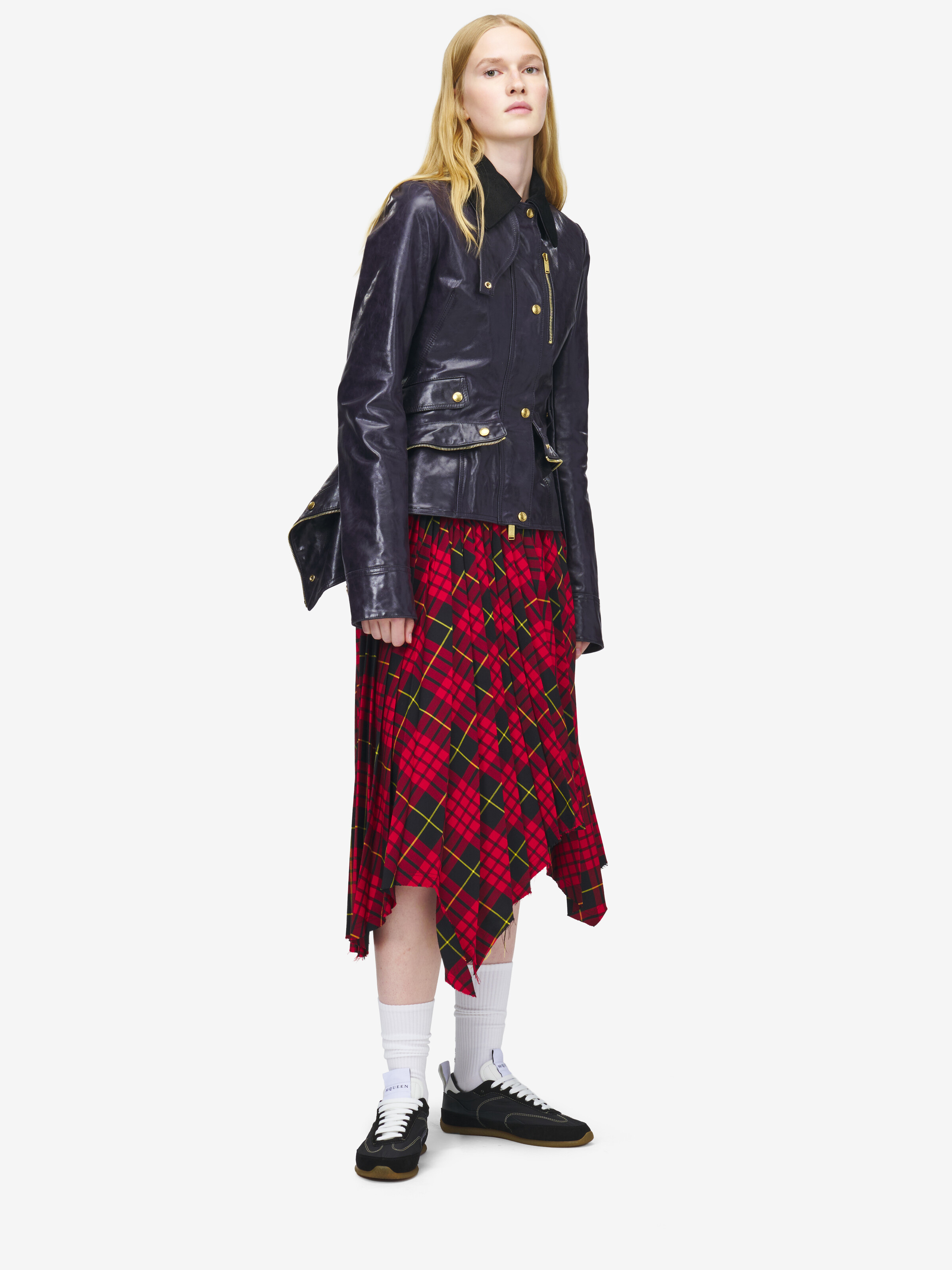 皮革Kickback夹克 in 100% 牛皮革 | Alexander McQueen - image 2