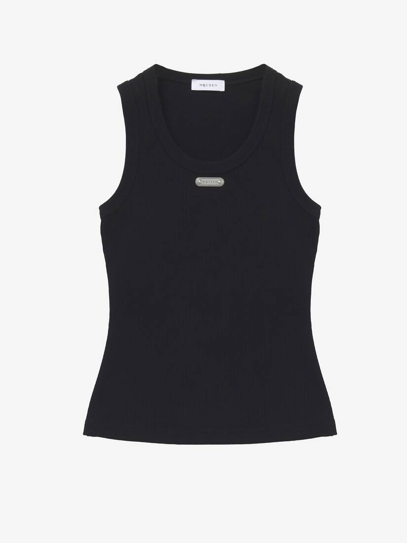 McQueen Placket Tank Top | Alexander McQueen - image 1