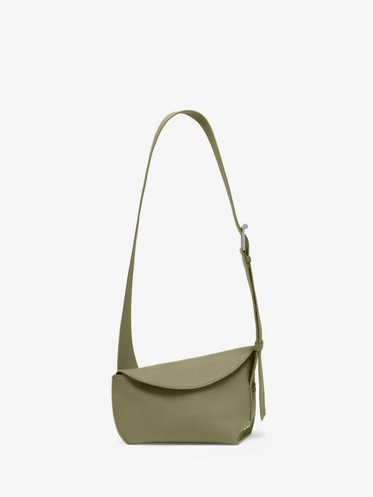 McQueen T-Bar Sling Bag in Green | Alexander McQueen US