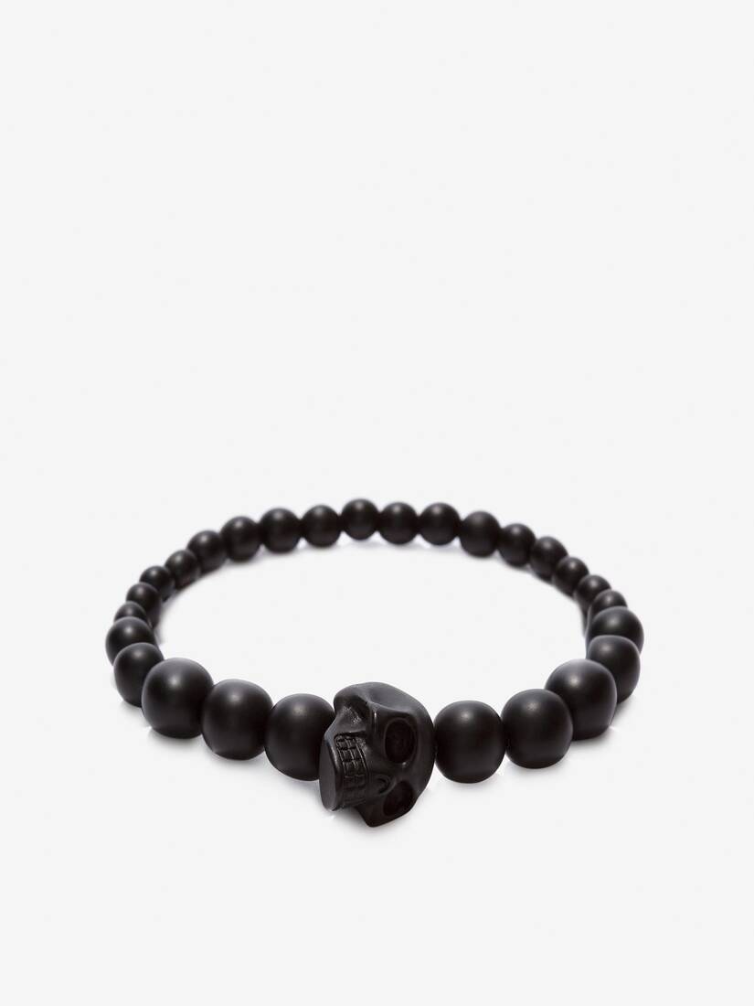 Skull Multi Beaded Bracelet | Alexander McQueen - image 1