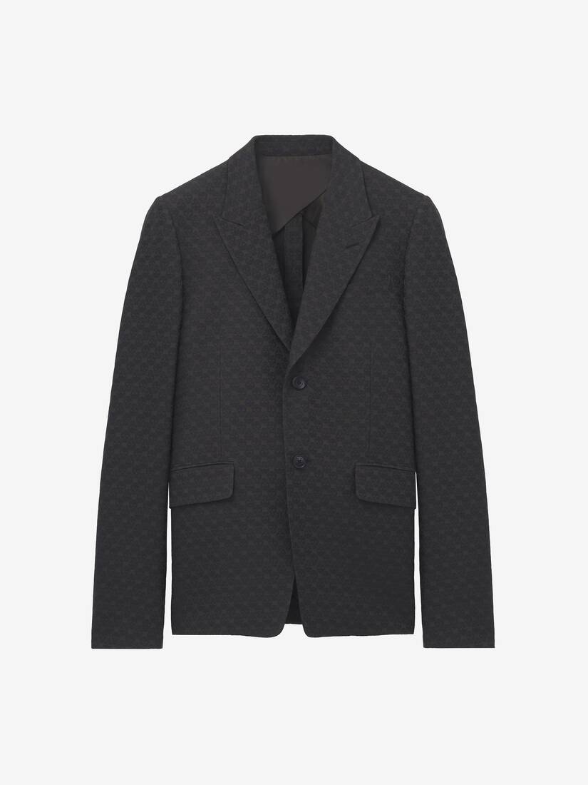Veste à simple boutonnage en jacquard Skull | Alexander McQueen - image 1