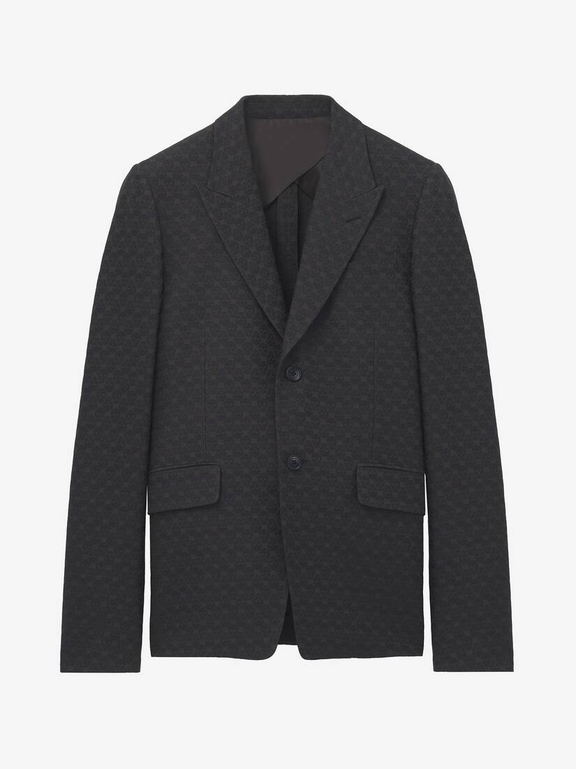 Skull Jacquard Single Breasted Jacket | Alexander McQueen - image 1