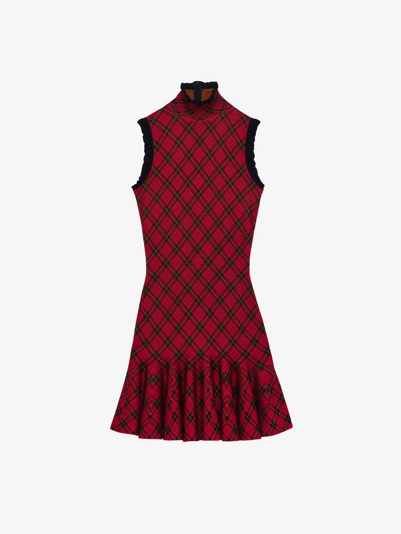 Minikleid aus Tartan-Jacquard | Alexander McQueen - image 1