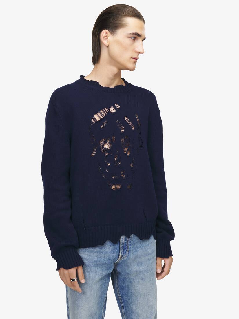 Distressed Skull Jumper | Alexander McQueen - image 6