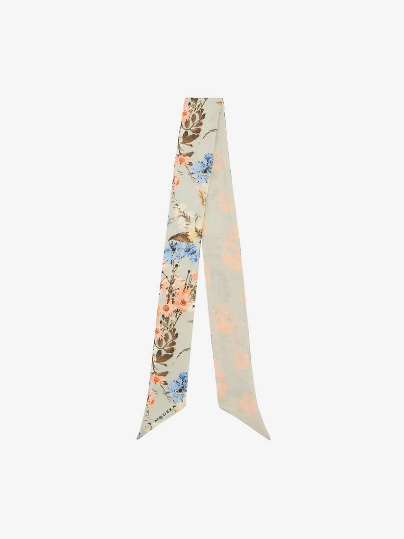Ribbon Wallpaper Floral Scarf | Alexander McQueen - image 1