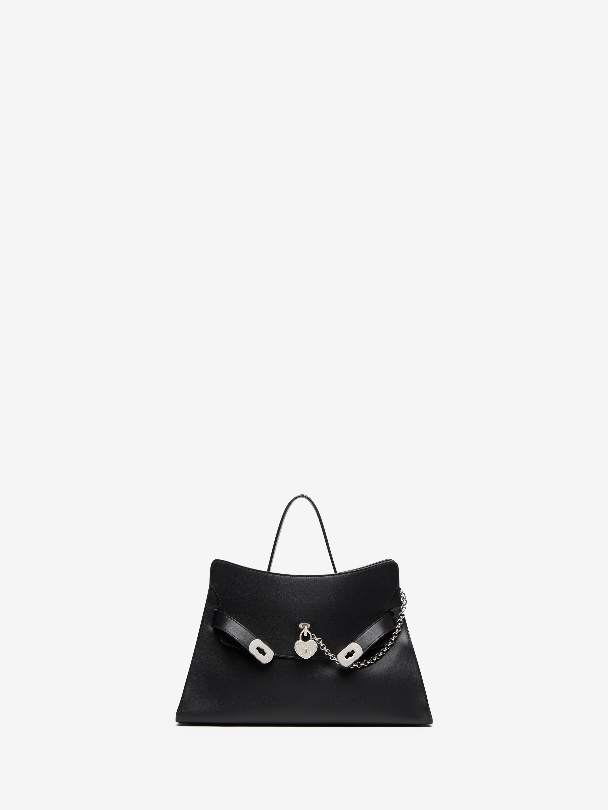 Women's Locke Bag in Black in Calf Leather | Alexander McQueen - image 1