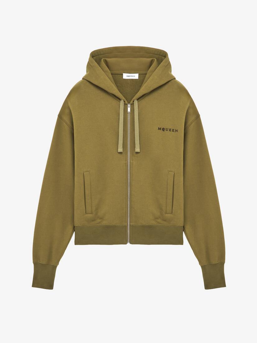 Hooded Zip Through Sweatshirt | Alexander McQueen - image 1