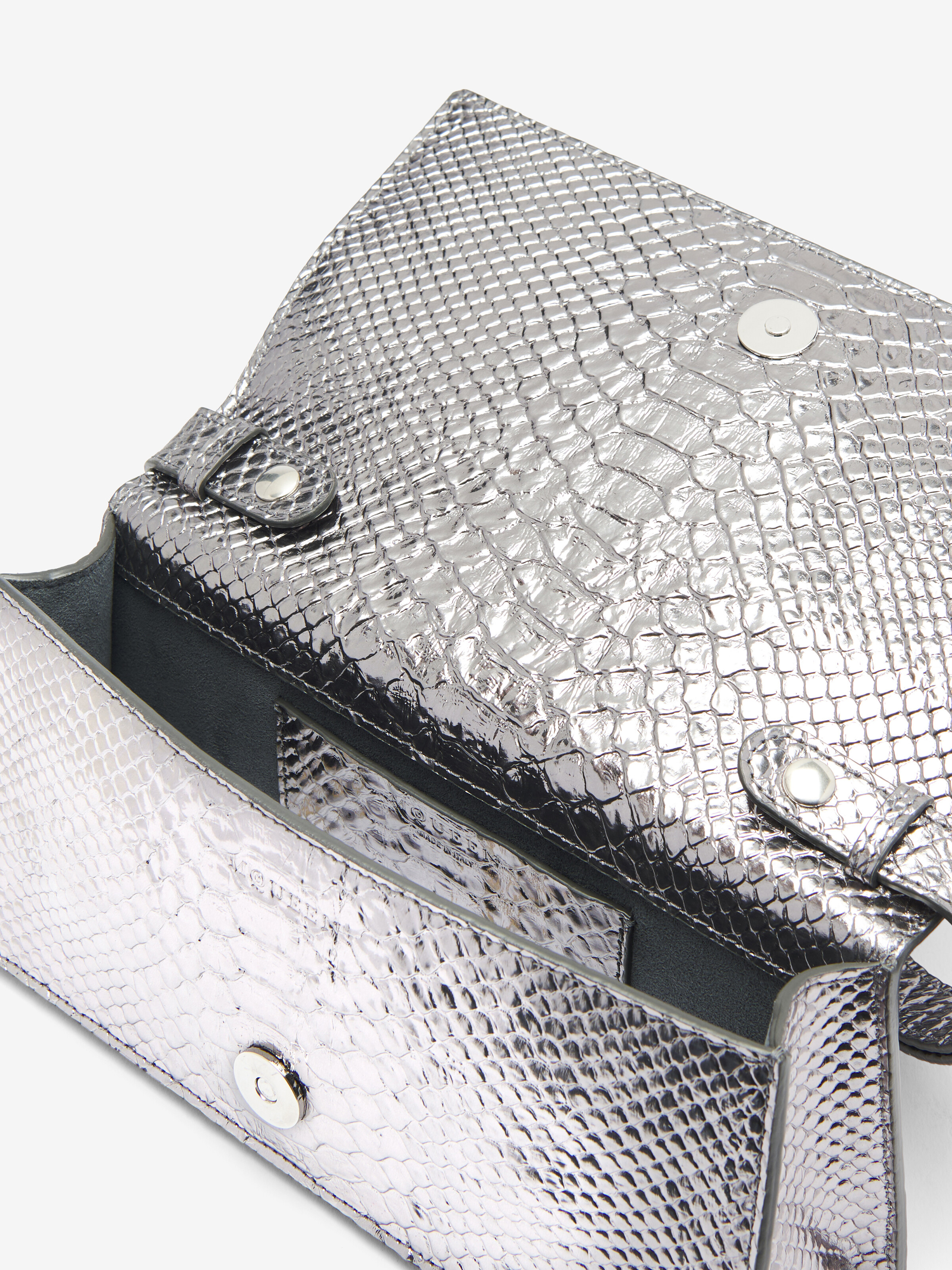 Mini Sac Jewelled pour Femme en Argenté in Cuir de veau | Alexander McQueen - image 5