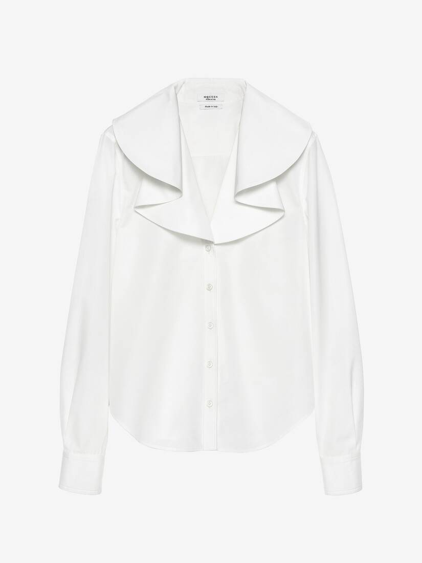 Waterfall Collar Shirt | Alexander McQueen - image 1