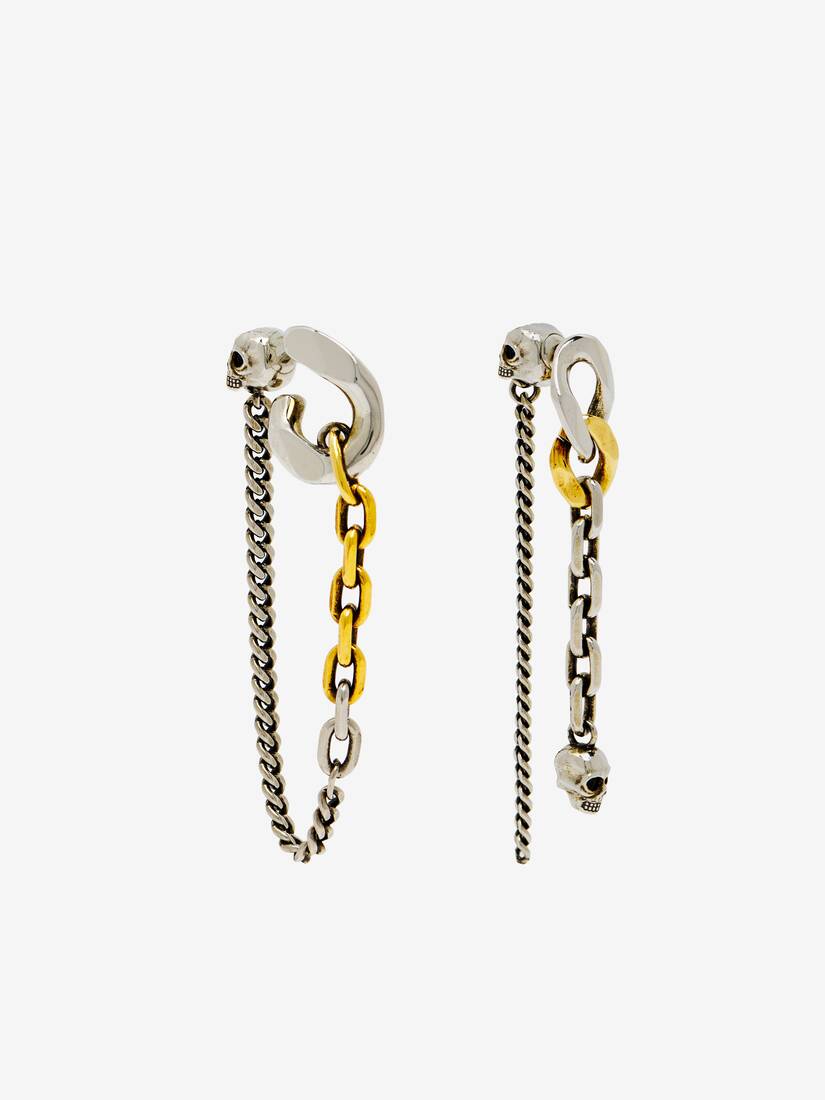 Dual Chain Earrings | Alexander McQueen - image 4