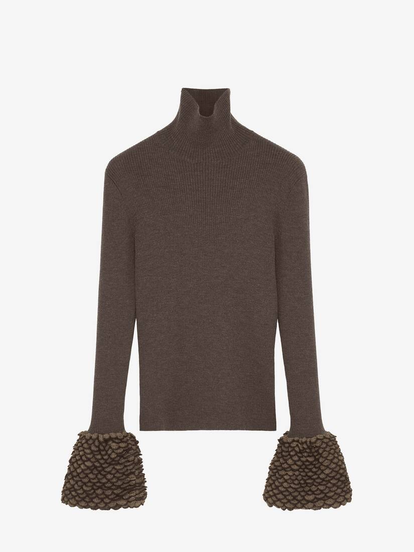 Knit Feathers Top | Alexander McQueen - image 1