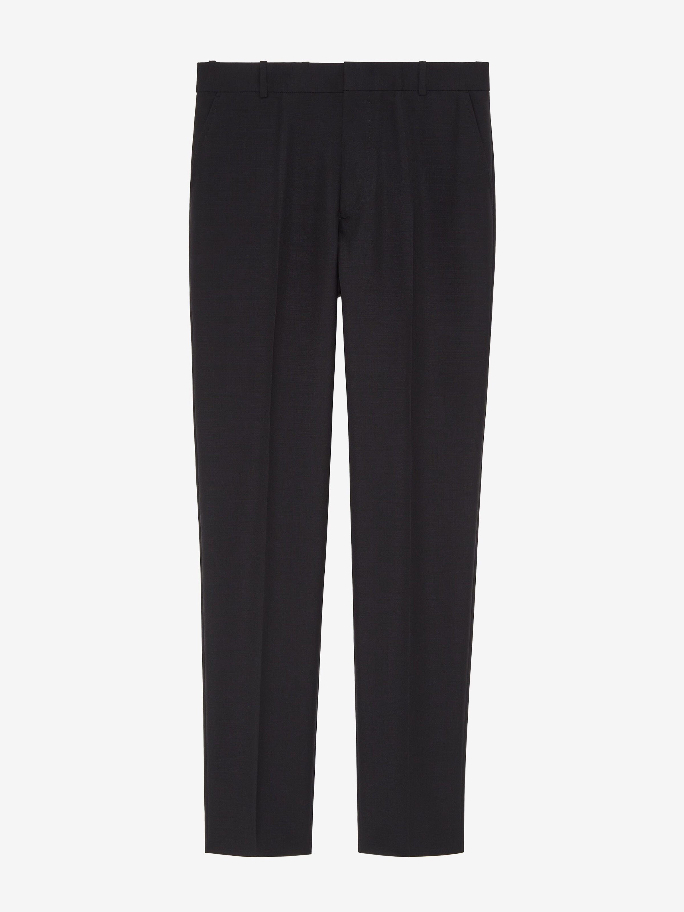 Pantalon McQueen classique, en mohair Selvedge