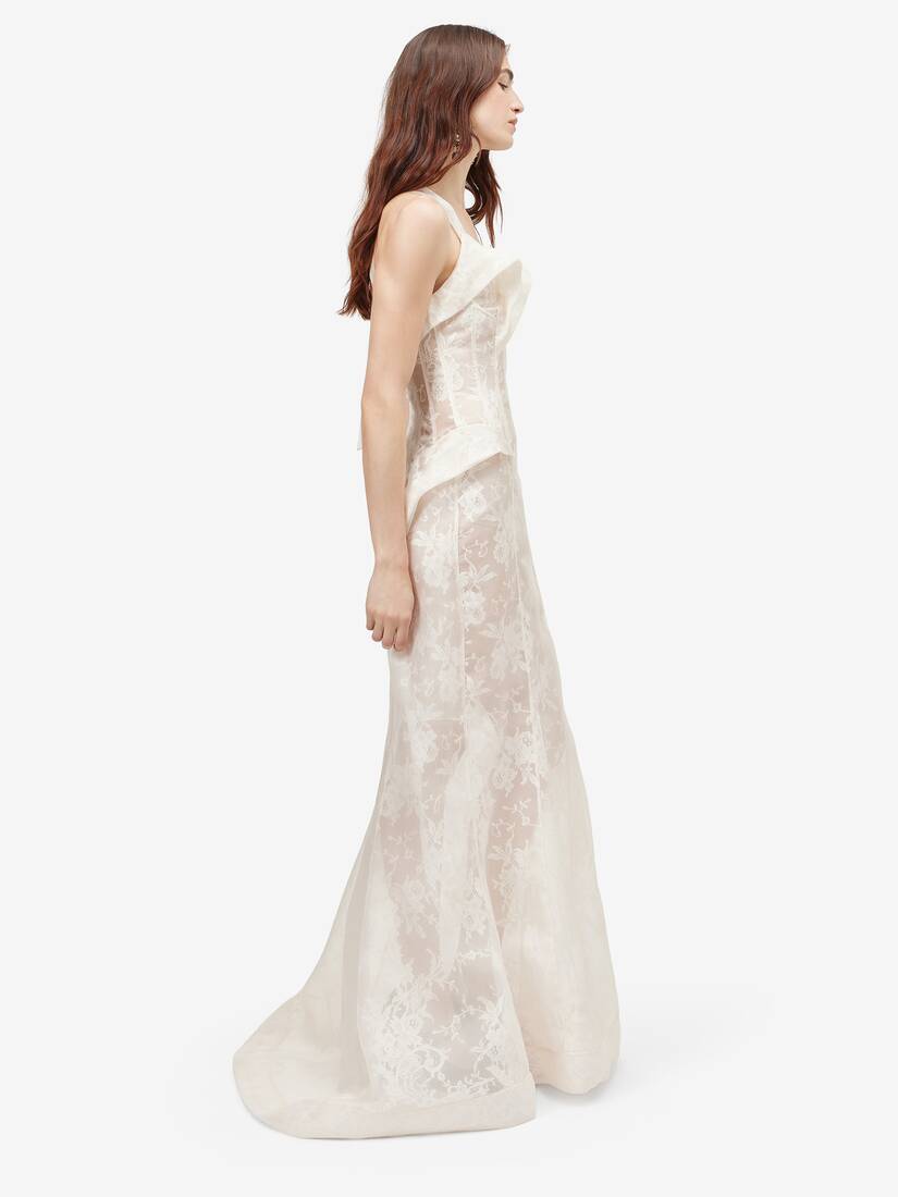 Floral Lace Evening Dress | Alexander McQueen - image 3