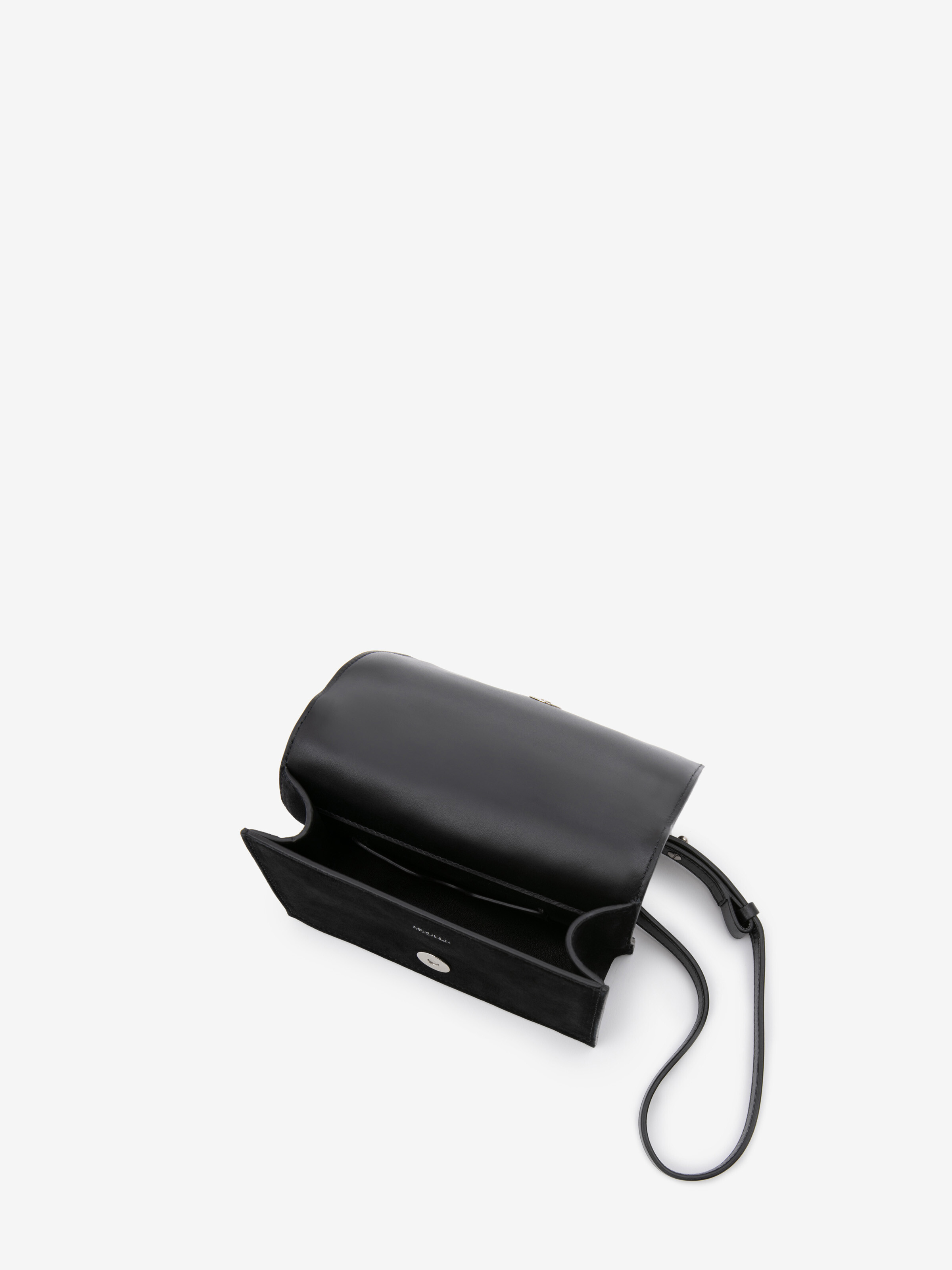 Women's Crystal-embellished Mini Jewelled Satchel in Black/Silver in Calf Leather | Alexander McQueen - image 4