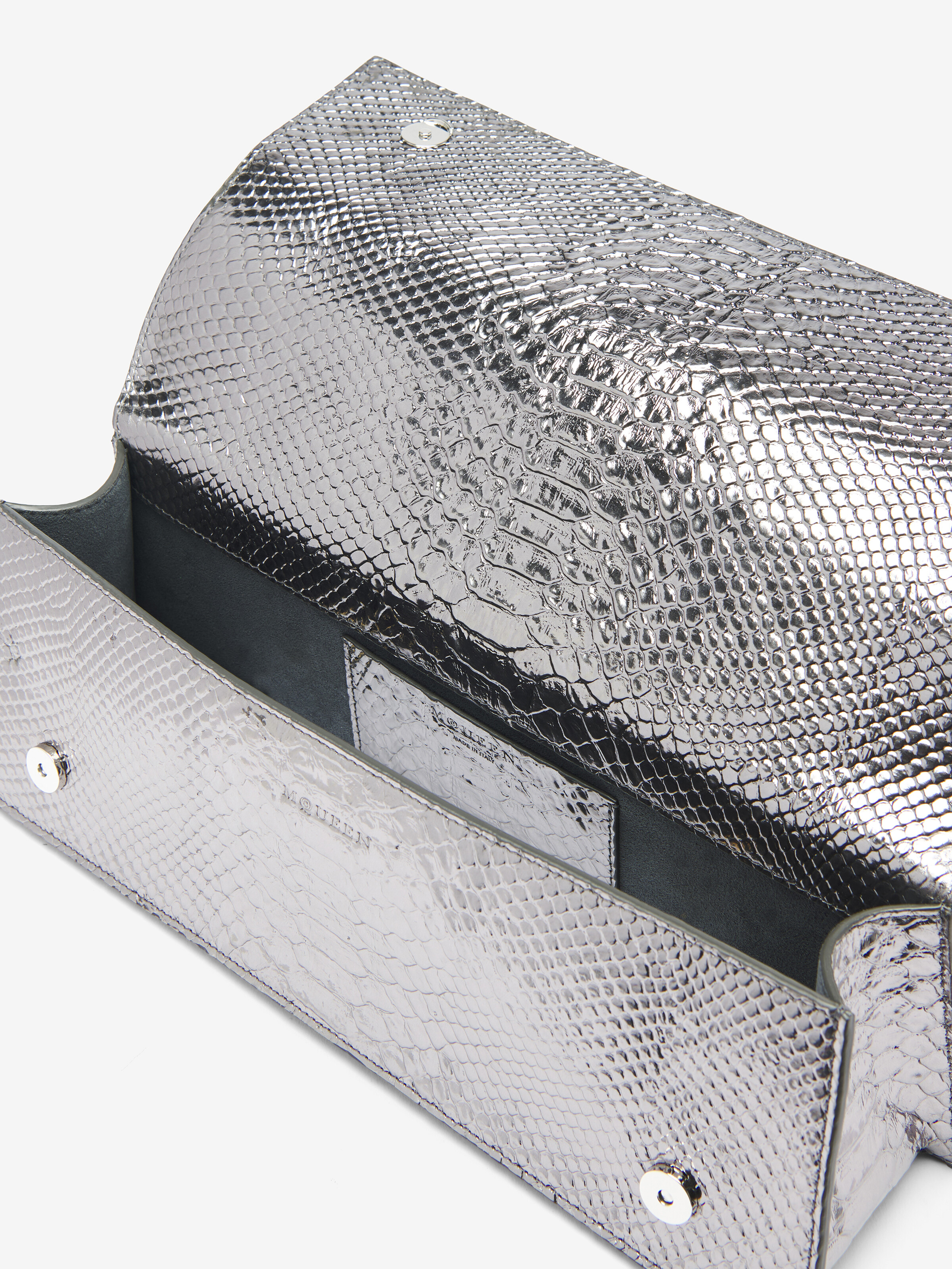 Sac Jewelled pour Femme en Argenté in Cuir de veau | Alexander McQueen - image 4