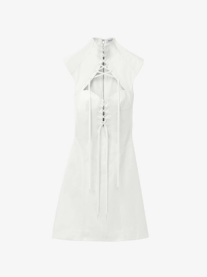 Cut-Out Corset Mini Dress | Alexander McQueen - image 2