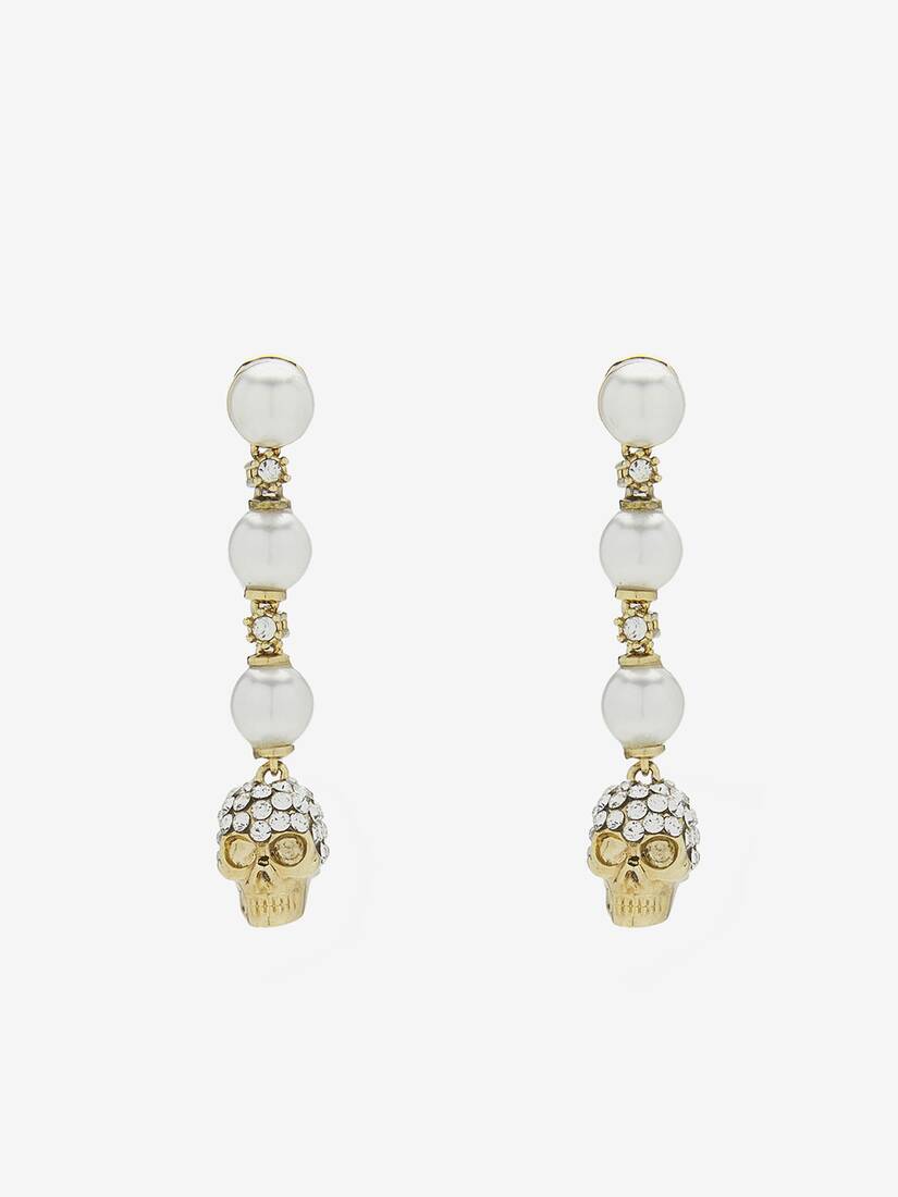 Skull and Pearl Earrings | Alexander McQueen - image 1