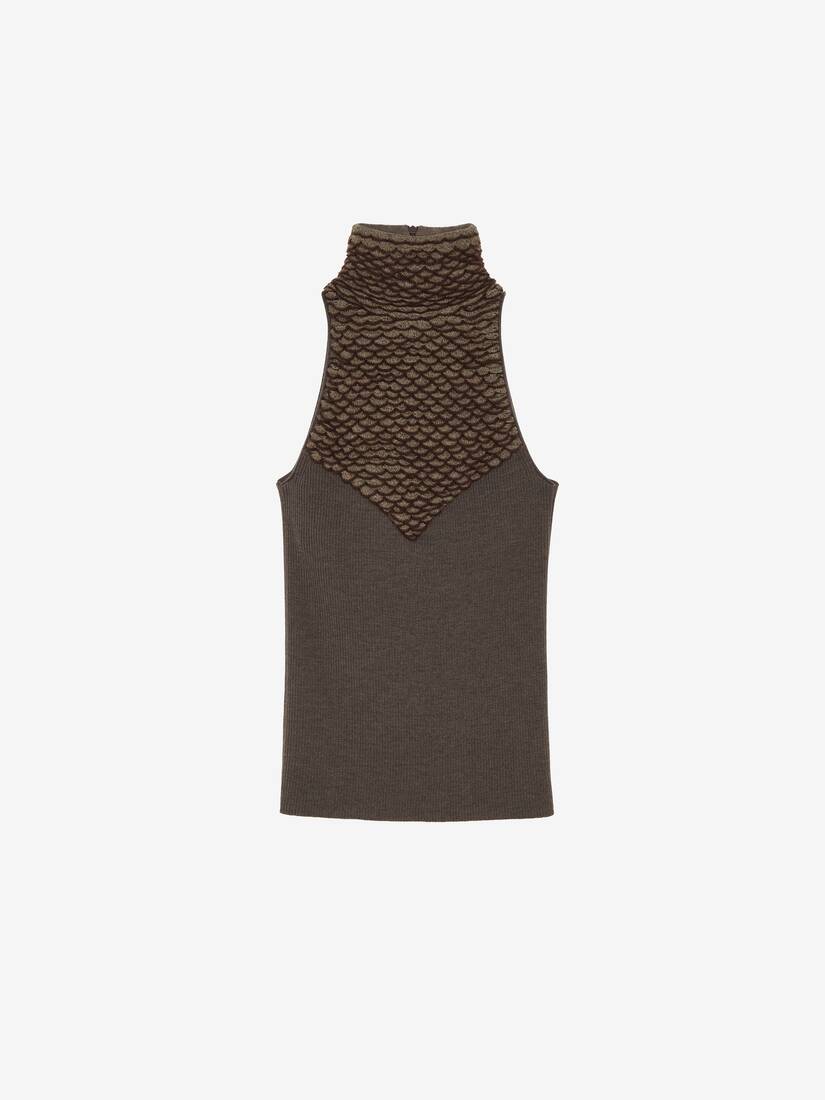 Knit Feathers Top | Alexander McQueen - image 1