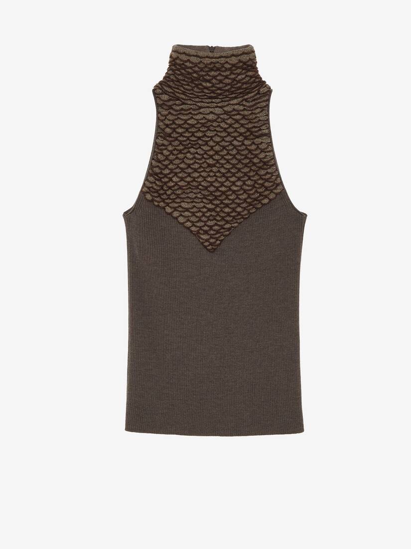 Knit Feathers Top | Alexander McQueen - image 1