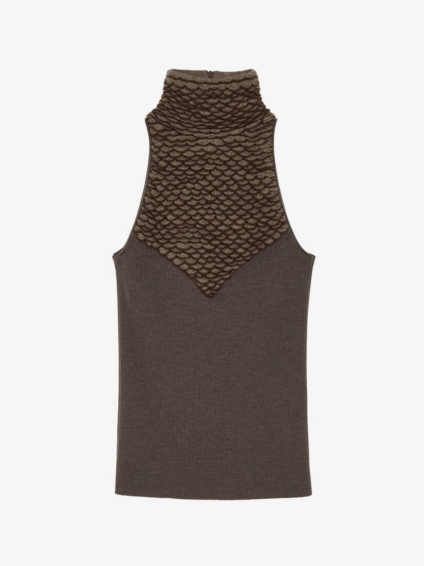 Stricktop mit Federn | Alexander McQueen - image 1