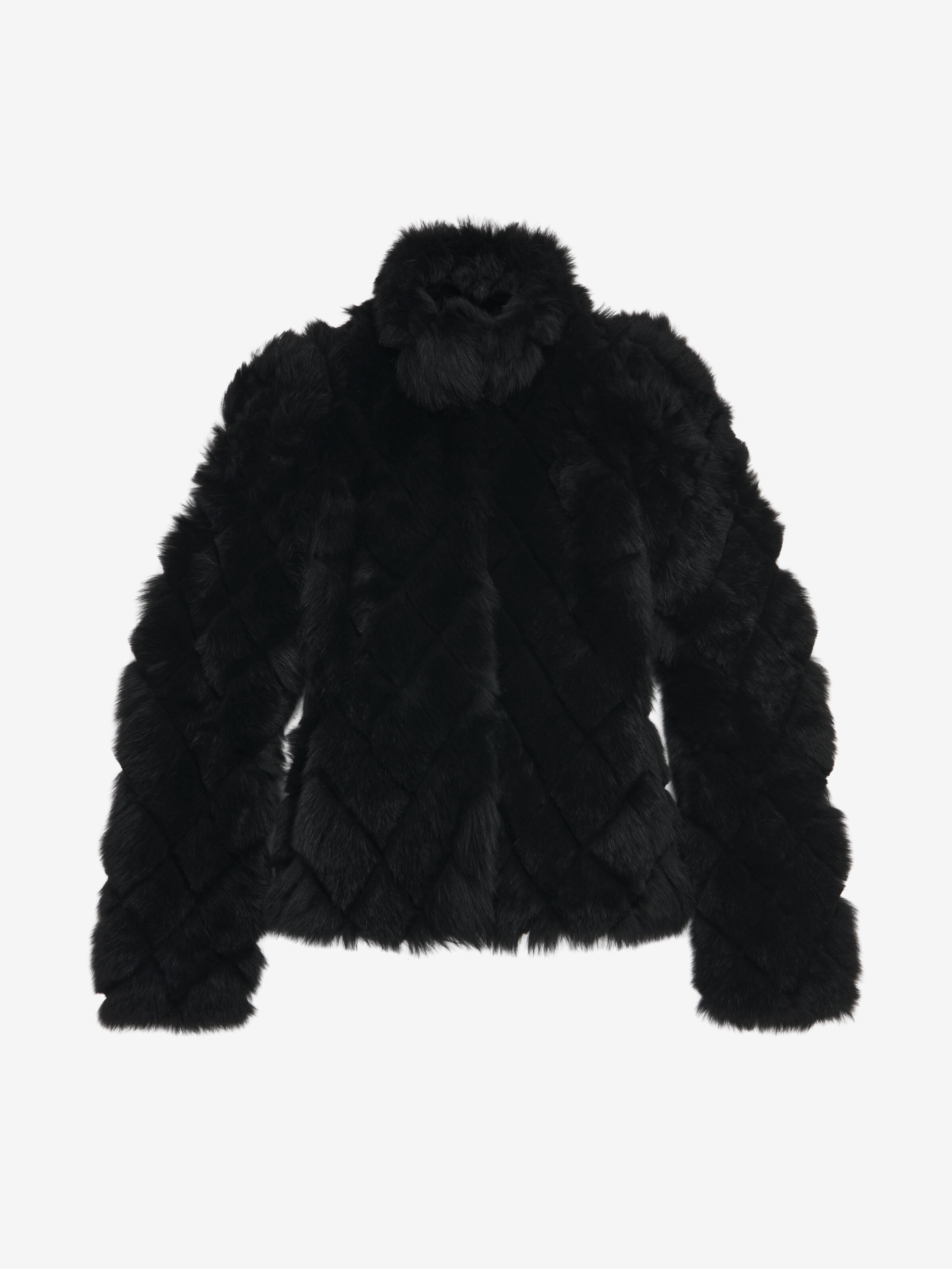 Quilted Effect Shearling Jacket