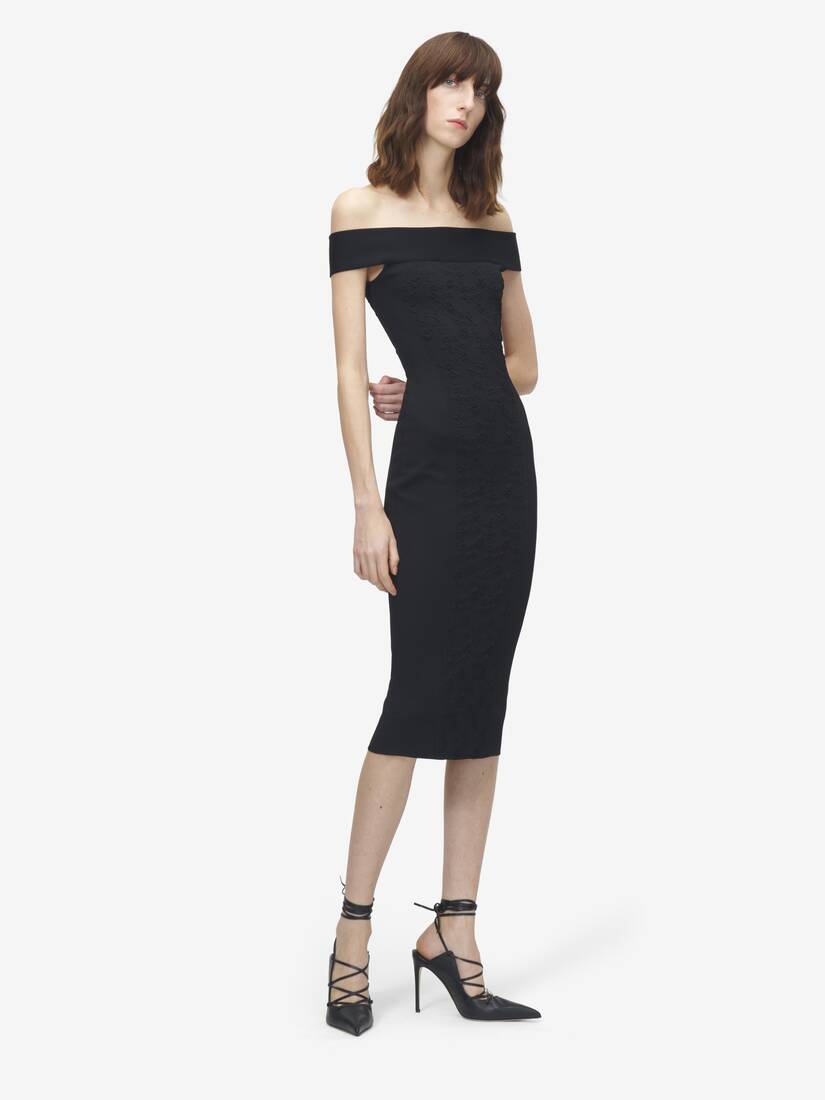 Floral Jacquard Pencil Dress | Alexander McQueen - image 2