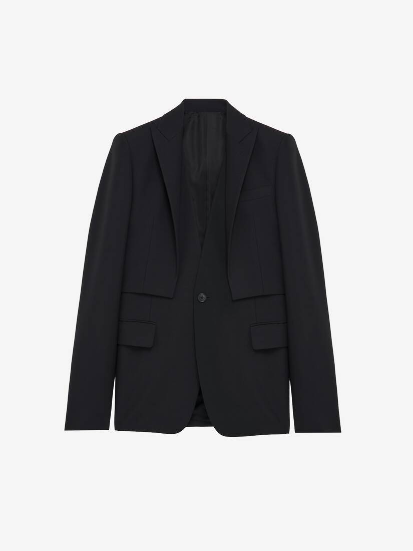 Trompe-l'œil Single-breasted Jacket