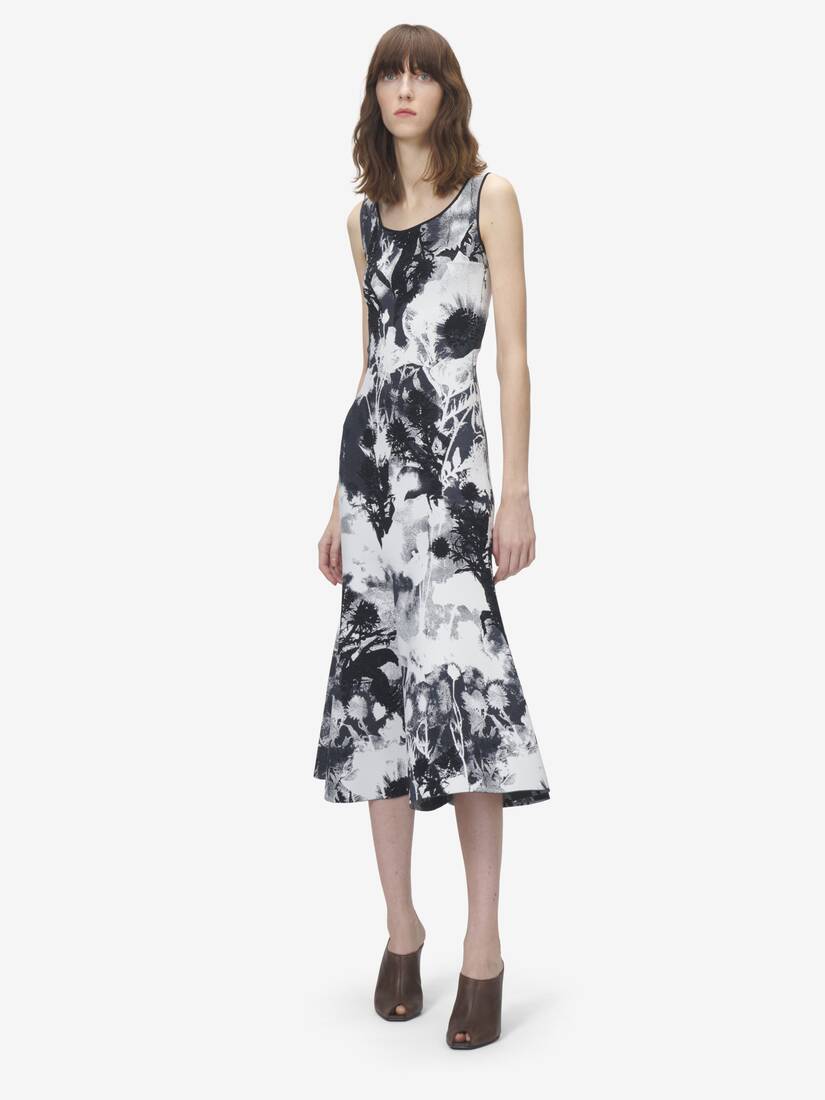 Floral Jacquard Midi Dress | Alexander McQueen - image 2