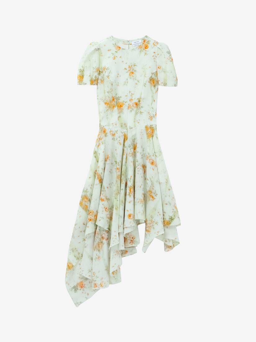 Seidenkleid mit Blumenprint | Alexander McQueen - image 1
