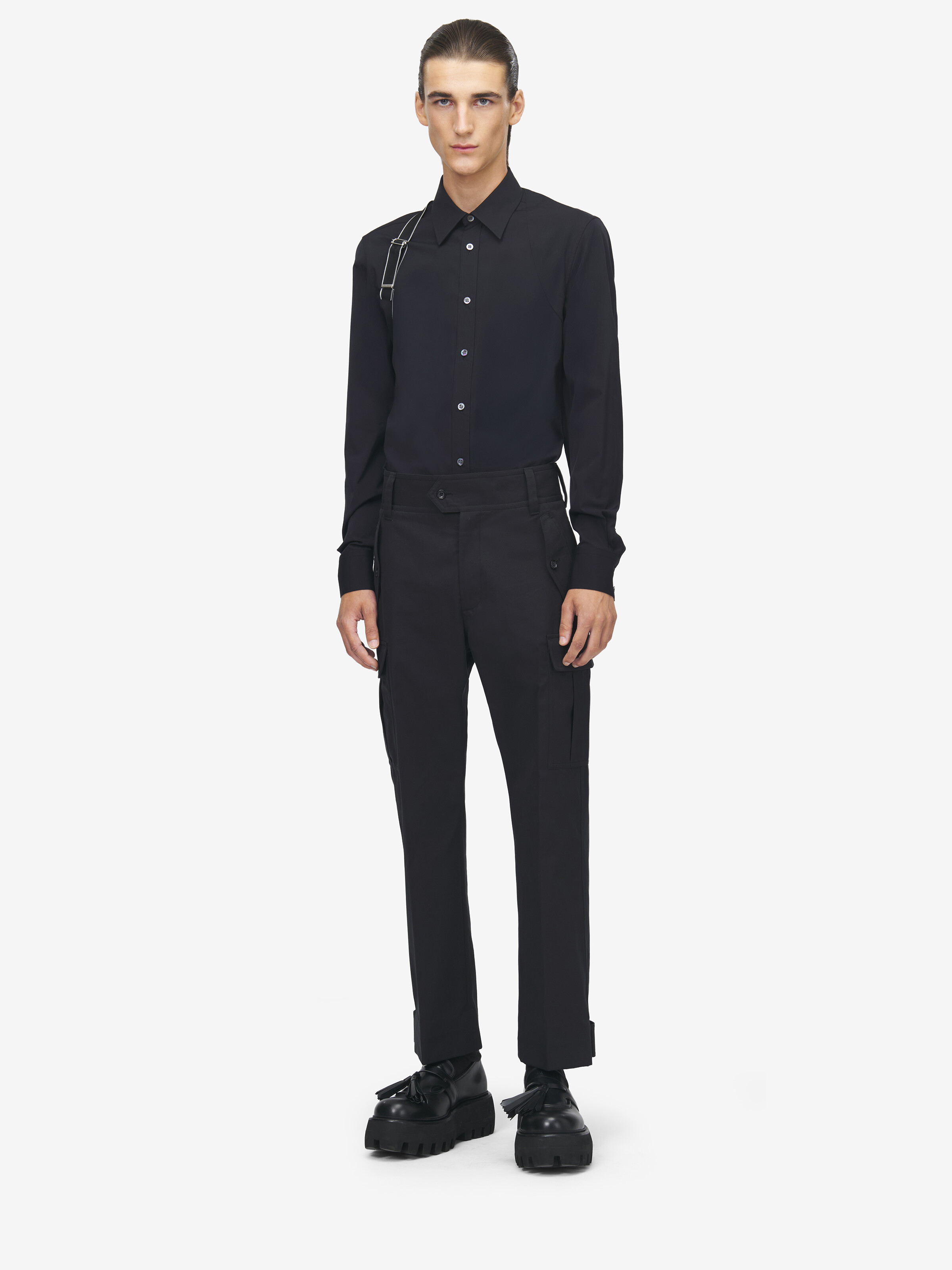 Chemise à harnais et logo McQueen