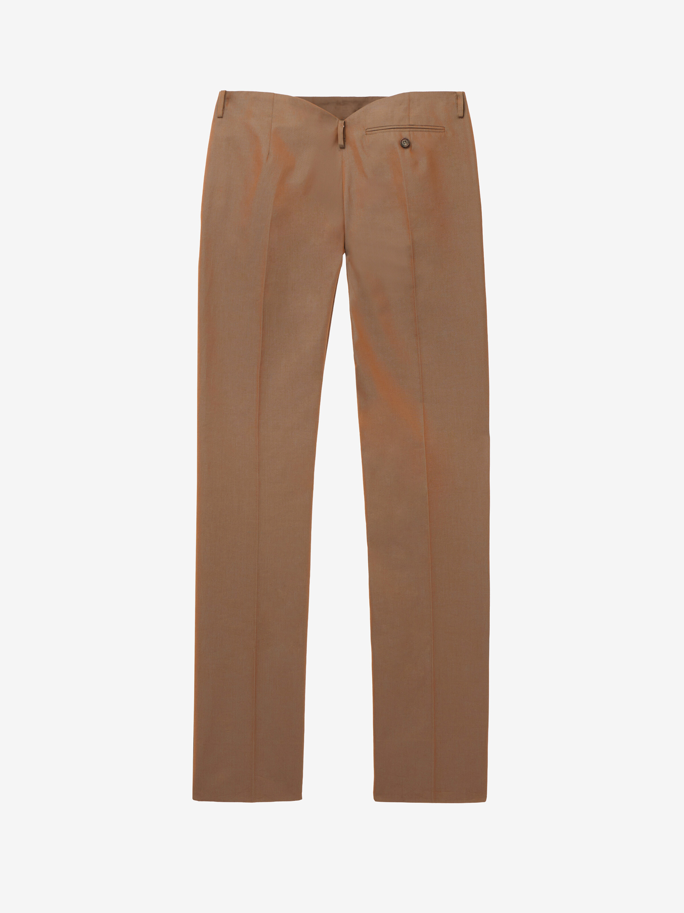 Women's Iridescent Bumster Trousers in Brown in 100% cotton -  pocket lining: 100% cotton | Alexander McQueen - image 5