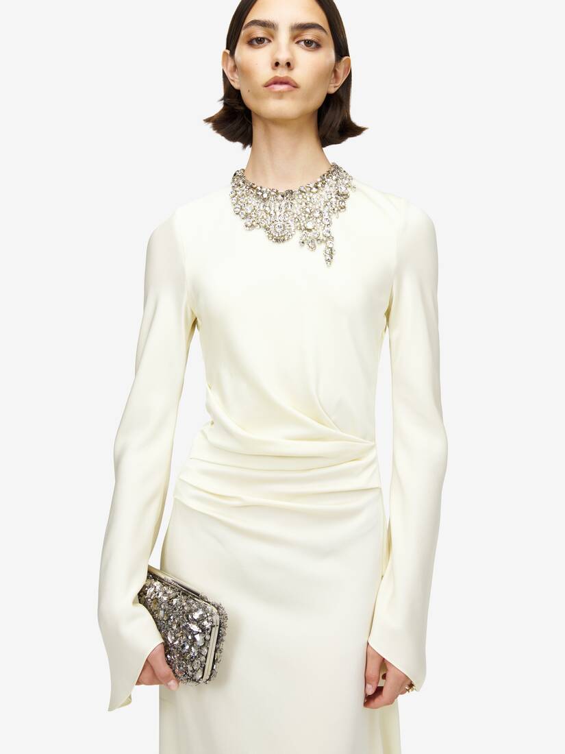 Jewelled Embroidery Evening Dress | Alexander McQueen - image 6