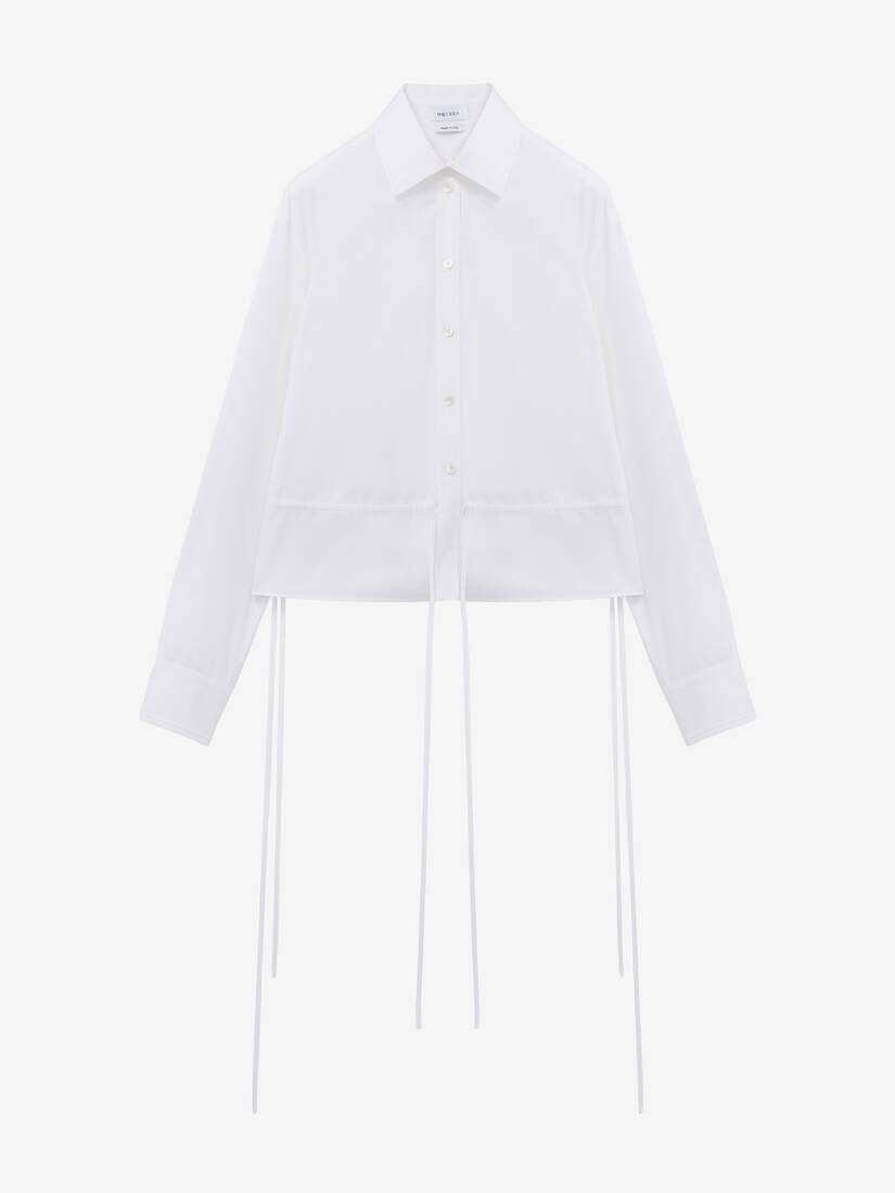 드로우스트링 셔츠 | Alexander McQueen - image 1