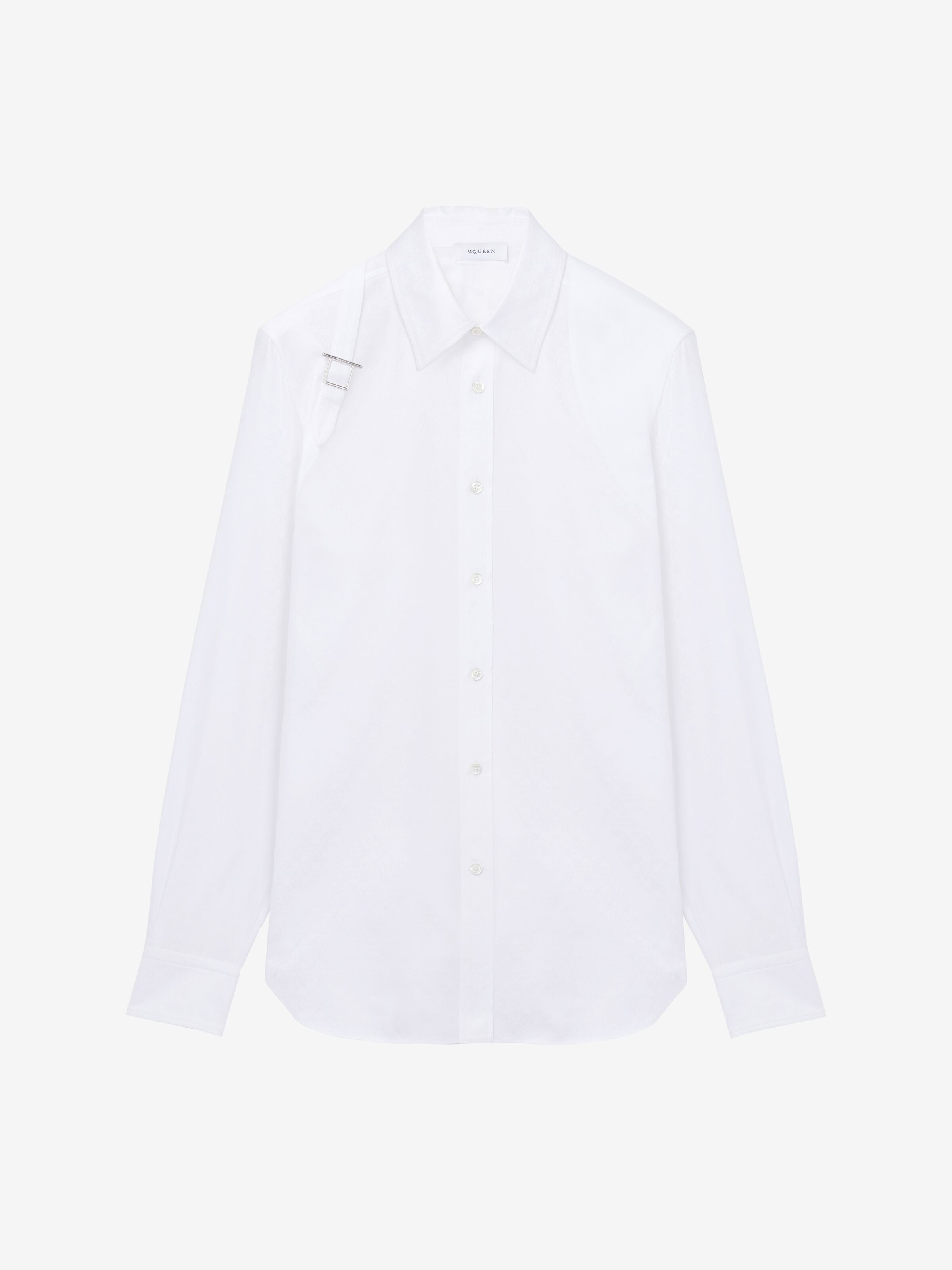 Men's Alexander McQueen White Harness shirt