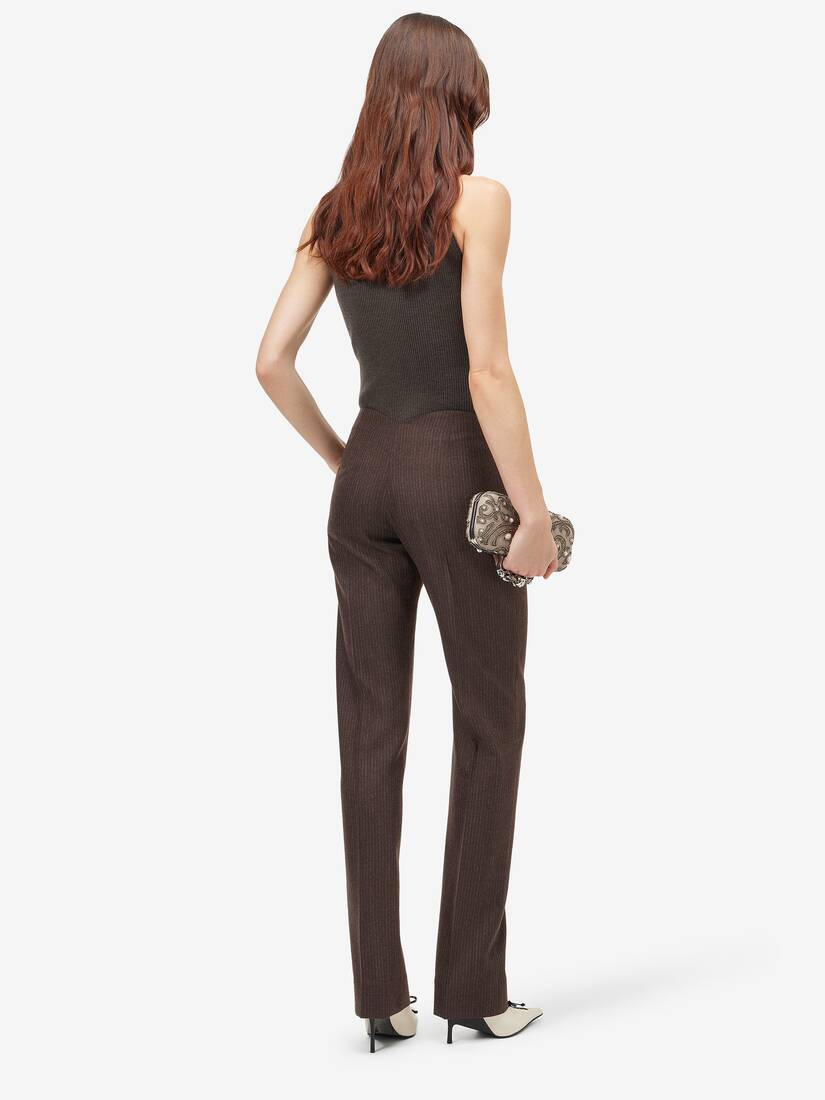 Pantalon en laine à fines rayures | Alexander McQueen - image 4