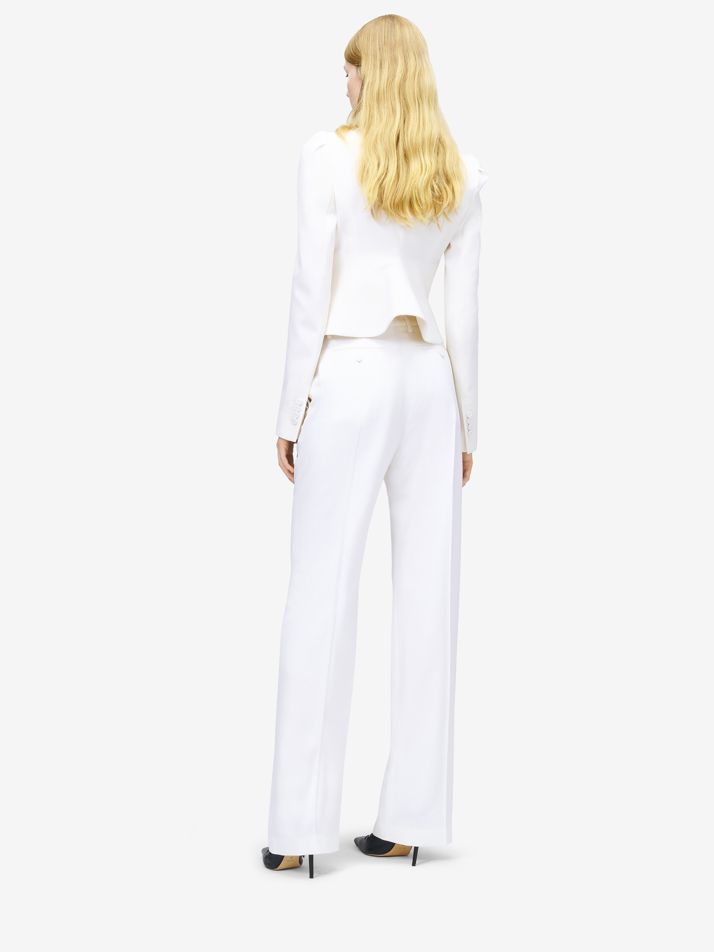 Couture-Hose mit hohem Bund