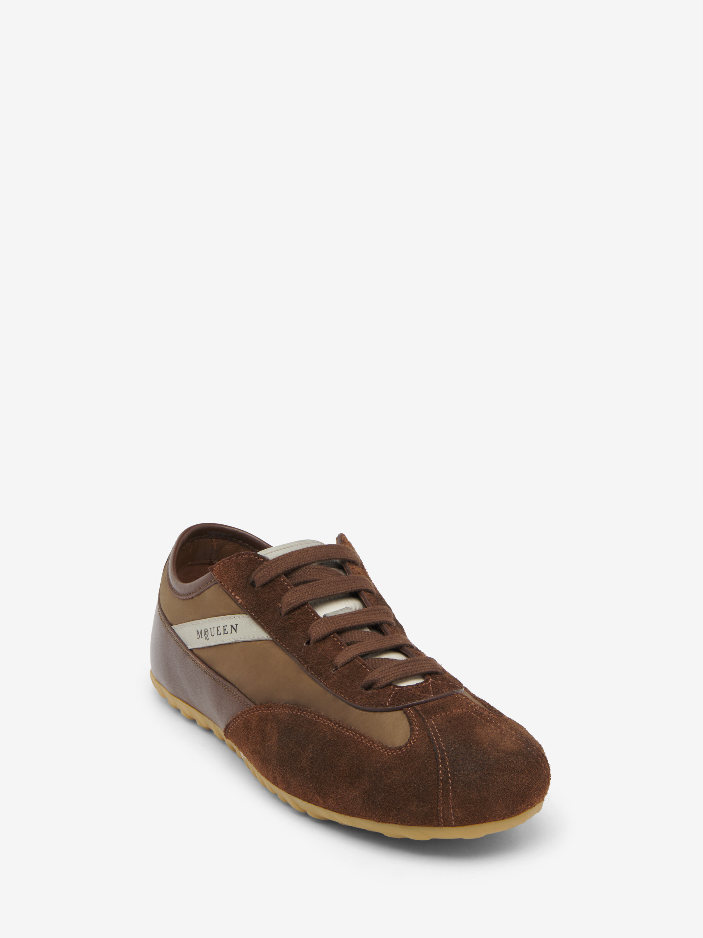 Women's Boxe Sneaker in Brown in Calf Leather | Alexander McQueen - image 5