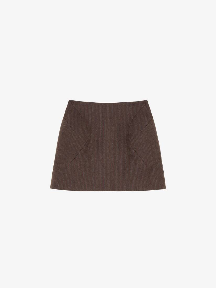 Wool Pinstripe Mini Skirt | Alexander McQueen - image 1